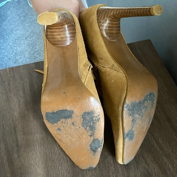 VTG suede fringe 👢 boho- chic boots - Picture 7 of 7